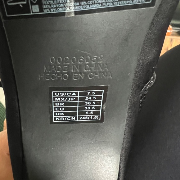 Forever 21/7.5 SIZE/BLACK/Water proof Peep Toe Boot - Picture 5 of 7